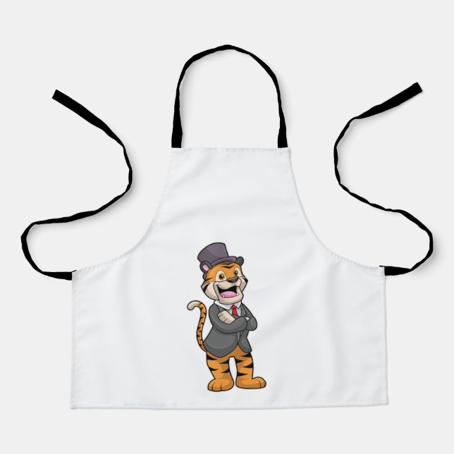 Tablier Tiger comme chambre avec veste et Casquette (Recto)