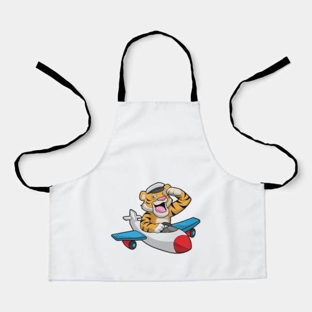 Tablier Tiger comme pilote dans l'avion (Recto)