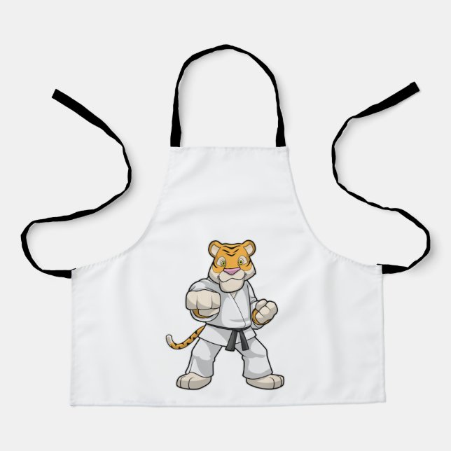 Tablier Tiger dans les arts martiaux Karate (Recto)