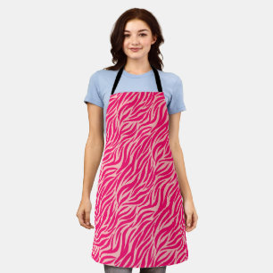 Tablier Tigre rose élégant rayures