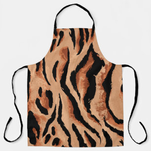 Tablier tigre transparent, léopard motif