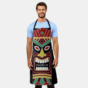 Tablier Tiki Mask nom personnalisé