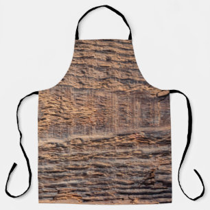 Tablier Tissu de la vue supérieure du bois ancien. abstrai