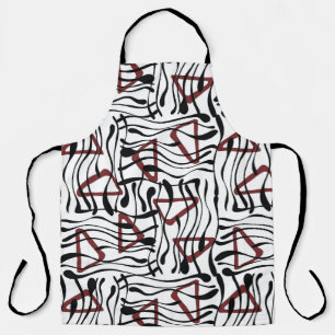 Tablier Tissu géométrique : Design Motif artistique.