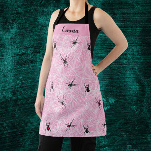 Tablier Toile d'araignée de veuve noire Rose pastel