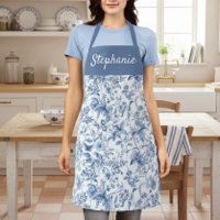 Toile vintage bleue Florale
