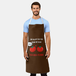 Tablier Tomates en amour Cute Romantique Saint Valentin