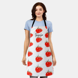 Tablier Tomates Légumes Nom Tout-En-Un Apron D'Impression