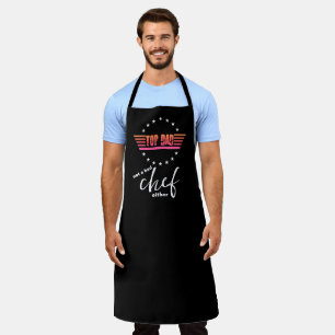 Tablier "Top Papa" Funny Black Chef Apron - Fête des pères