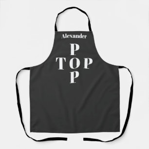Tablier Top Pop Père personnalisé Papa grand-père