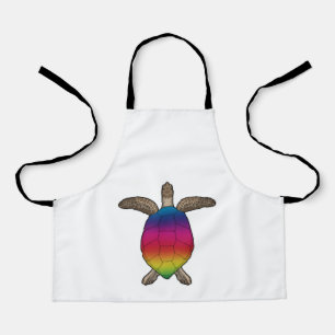 Tablier Tortue aux couleurs arc-en-ciel