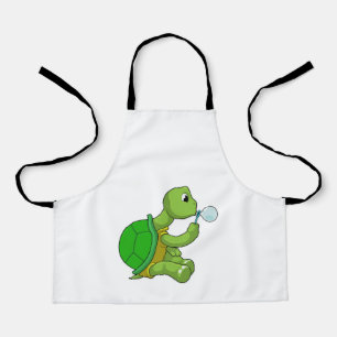Tablier Tortue avec bulles de savon