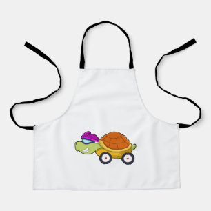 Tablier Tortue avec coquille comme voiture