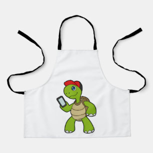 Tablier Tortue avec téléphone et Casquette