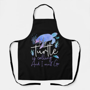 Tablier Tortue de mer Aquarelle Mon