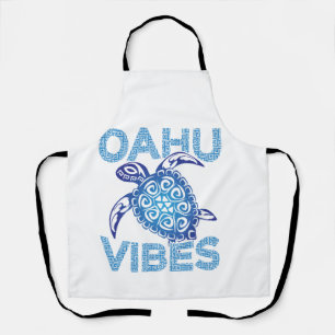 Tablier Tortue de mer tribale bleue polynésienne Oahu Vibe