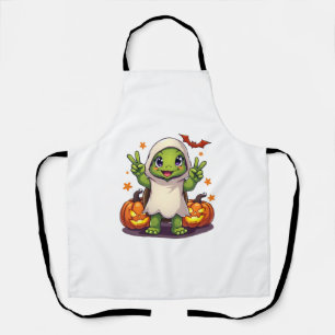 Tablier Tortue Drôle Fantôme Citrouille Boo Halloween Enfa