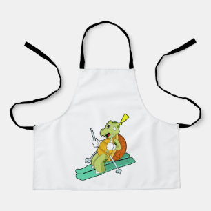 Tablier Tortue en ski avec ski