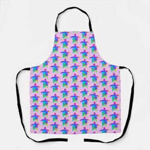 Tablier Tortues tribales de Pink Tie Dye Island