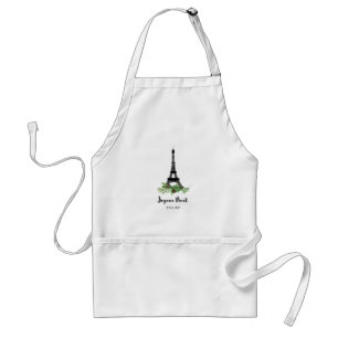 Tablier Tour Eiffel et pin   Joyeux moderne Noel