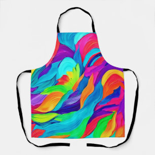 Tablier Tourbillons de arc-en-ciel vibrant Art abstrait