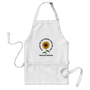 Tablier Tournesol ensoleillé Personnaliser Nom Amoureux du