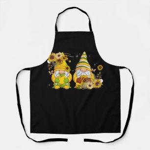 Tablier Tournesol Gnomes Montre L'Amour Du Coeur Pour Vaca