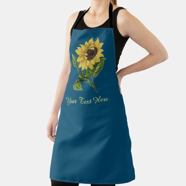Tablier Tournesol jaune personnalisé (Insitu)