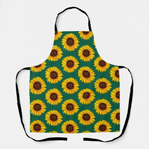 Tablier Tournesol jaune vibrant en fleurs