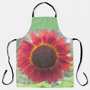 Tablier Tournesol rouge rouillé