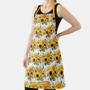 Tablier Tournesols Féminins Floraux 