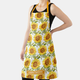 Tablier Tournesols Féminins Floraux 