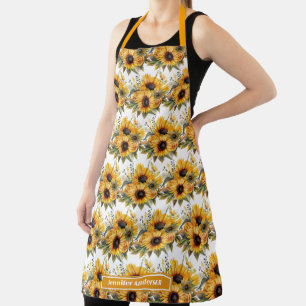 Tablier Tournesols Féminins Floraux