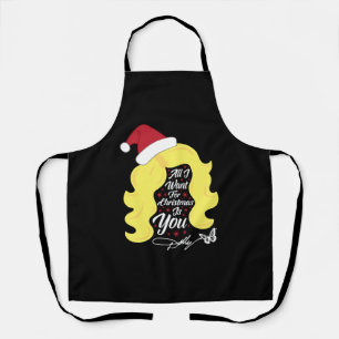 Tablier Tout ce que je veux Noël Dolly Wig