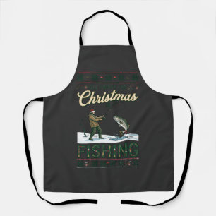 Tablier Tout ce que Noël veut c'est pêcher pêcheur poisson