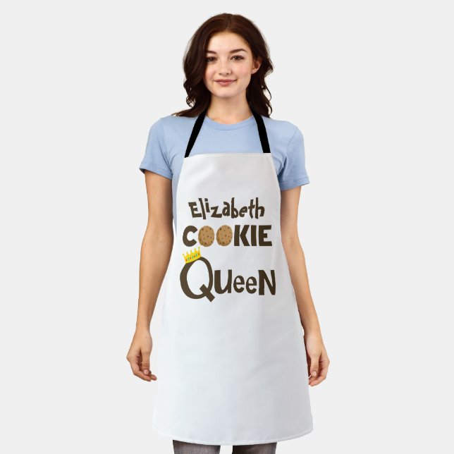 Tablier Tout cookie de nom Queen (Porté)