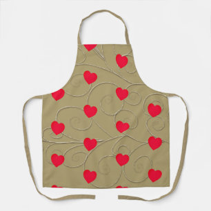 Tablier Tout-En-Plan Coeur & Beige