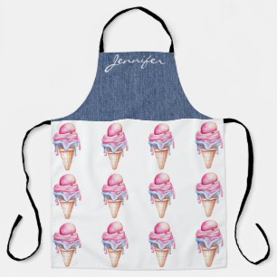 Tablier Tout-En-Plan Dessert Crème Glace