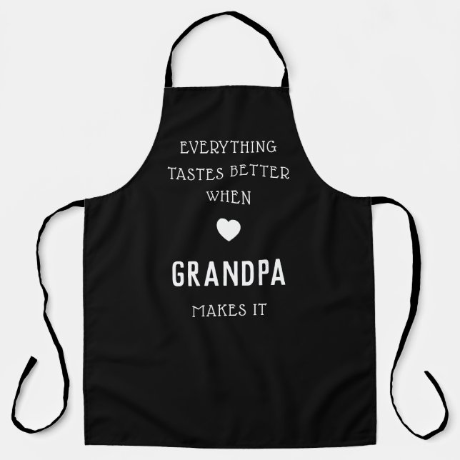 Tablier Tout est meilleur quand grand-père le fait |  (Recto)