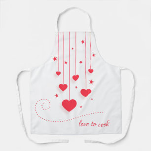 Tablier tout-imprimé 'J'adore cuisiner'