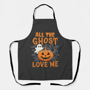 Tablier Tout les fantômes m'aiment Halloween Design_1