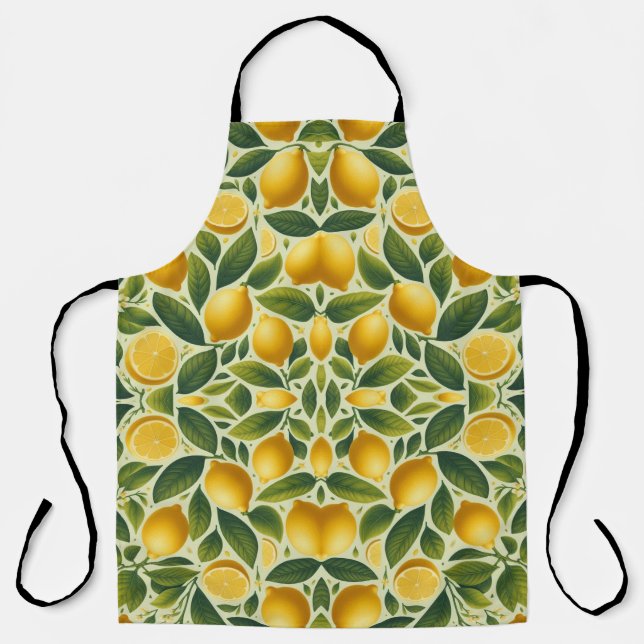 Tablier Tout sur le Motif citron (Recto)