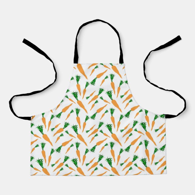 Tablier Tout sur le Motif de carottes (Recto)