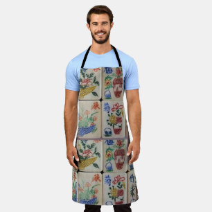 Tablier Tout sur l'impression Apron Mahjong