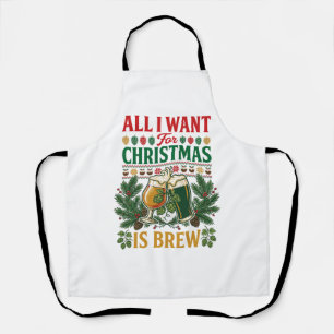 Tablier Tout Verre à bière de Noël Brew Pins Hops