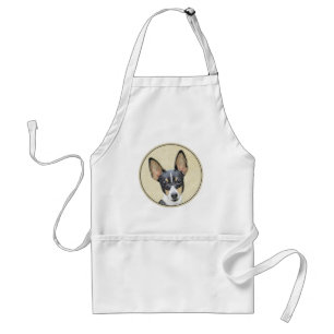 Tablier Toy Fox Terrier Peinture - Cute Original Chien Art