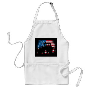 Tablier Tractor USA Drapeau design pour Patriotic Farmer