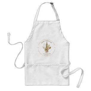 Tablier Traiteur Boulangerie Cuisine Chef Cuisinier Fleur