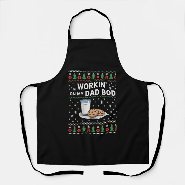 Tablier Travailler sur mon papa Bod Grossesse Nouveau mama (Recto)