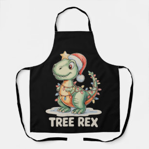 Tablier Tree Rex Noël Dinosaure Xmas Lumières T Rex